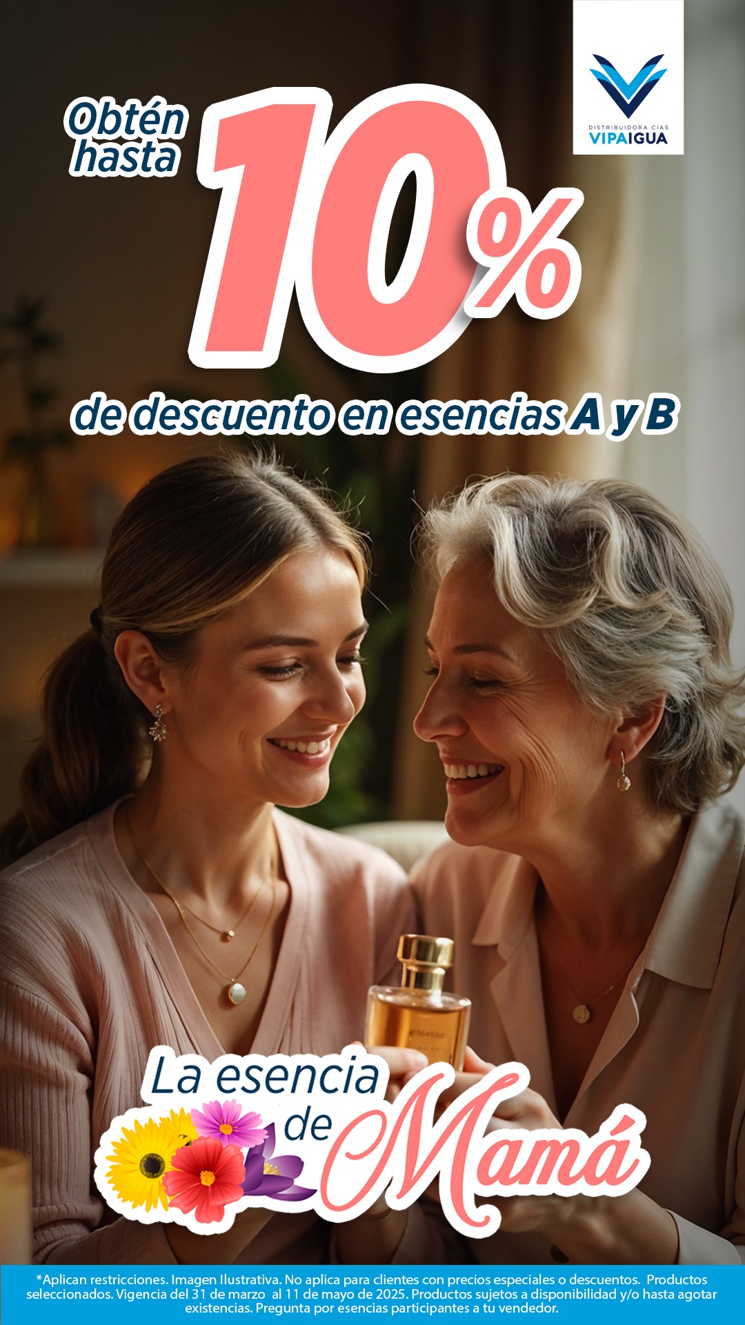 Arte de campaña La esencia de Mamá para ventas corporativas